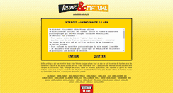 Desktop Screenshot of jeune-mature.org