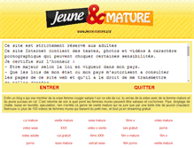 Tablet Screenshot of jeune-mature.org